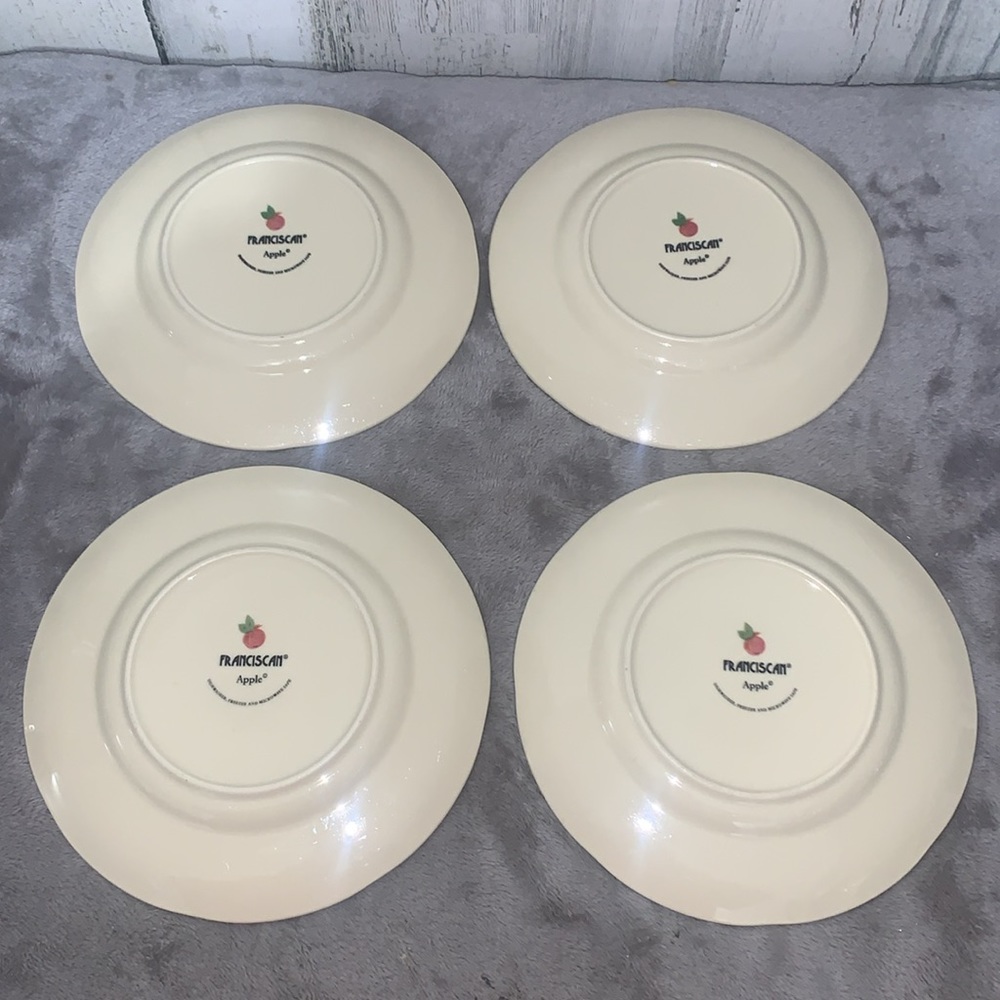 0202 Set of 4 Franciscan “Apple” Salad Plate - Picture 2 of 3